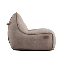 RETROit Canvas Beanbag Chair Sand SideView - SACKit Australia