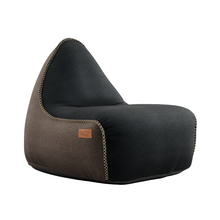 RETROit Canvas Beanbag Chair Black and Brown - SACKit Australia